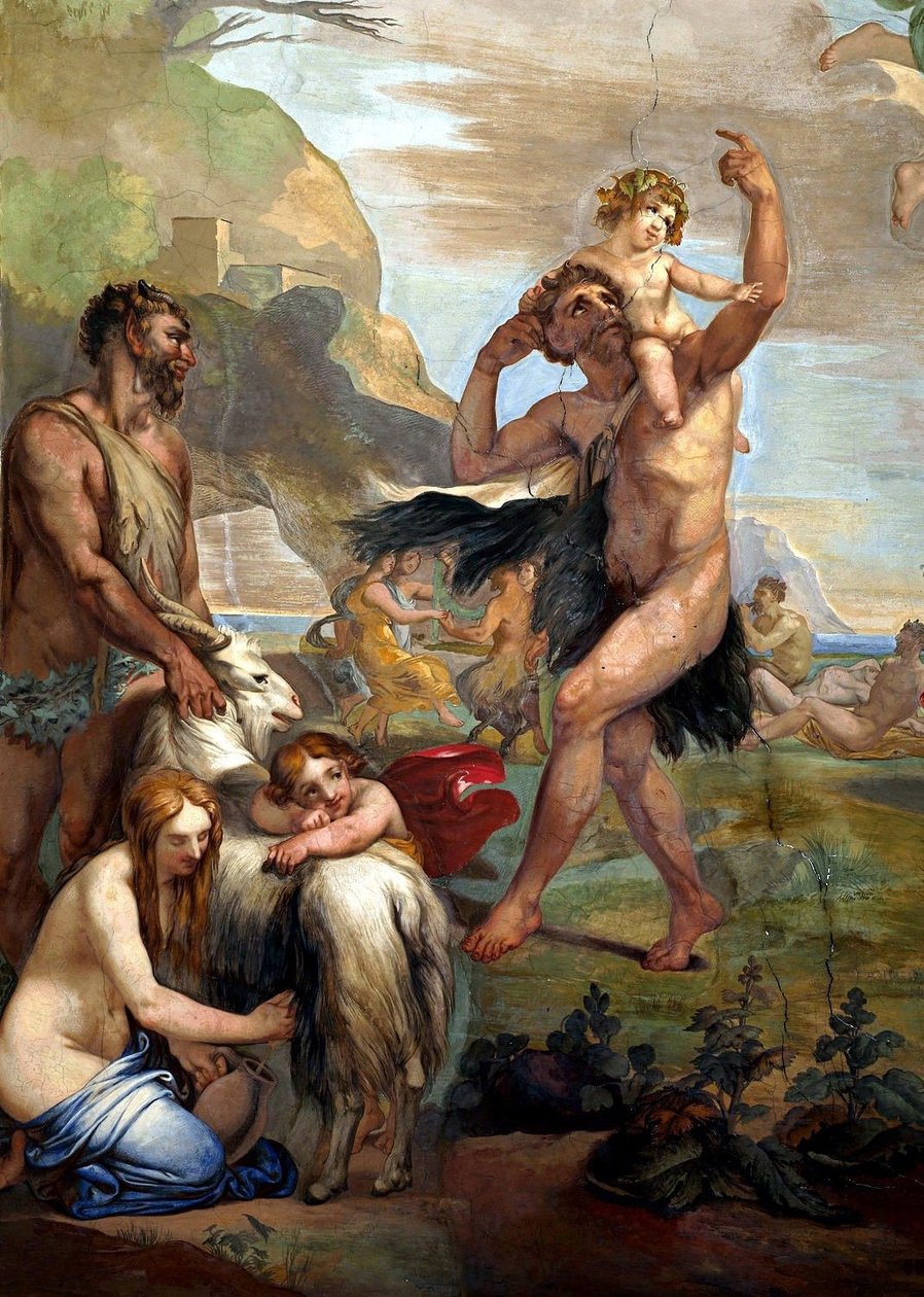 Bacchusns barndom af Giuseppe Bezzuoli