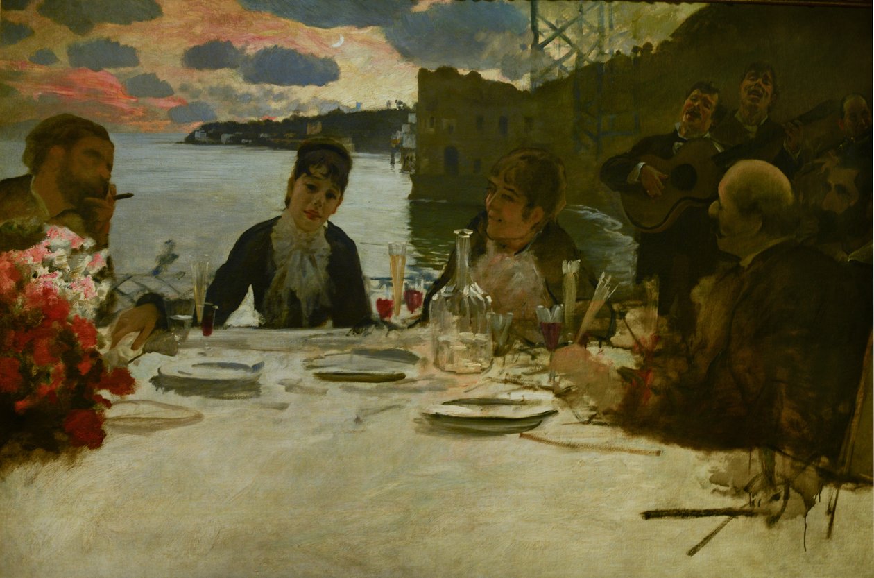 Frokost i Posillipo af Giuseppe de Nittis