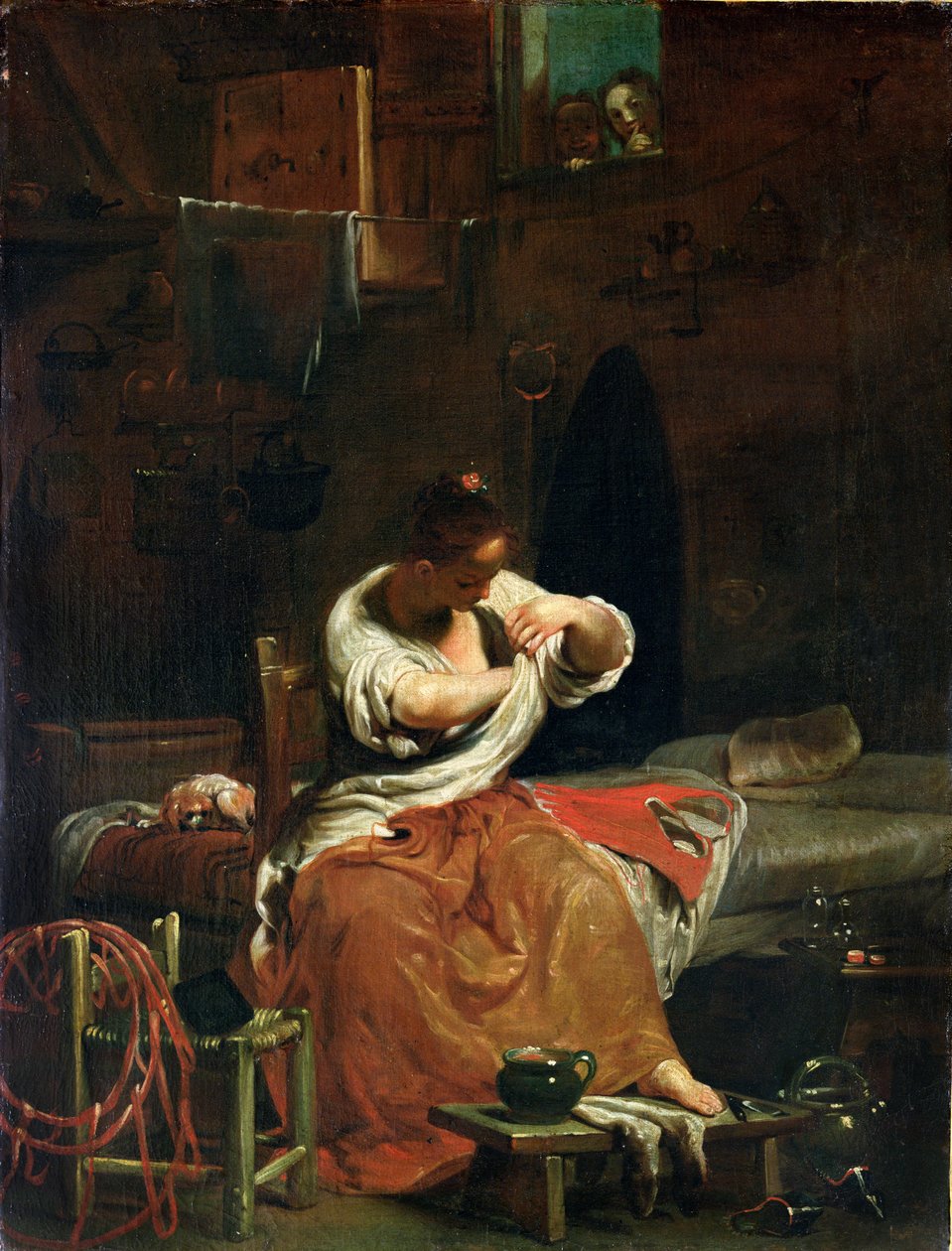 Loppen, c.1715-20 af Giuseppe Maria Crespi