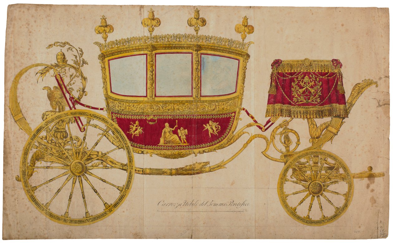 Transport af den øverste pave Pius VII af Giuseppe Pera
