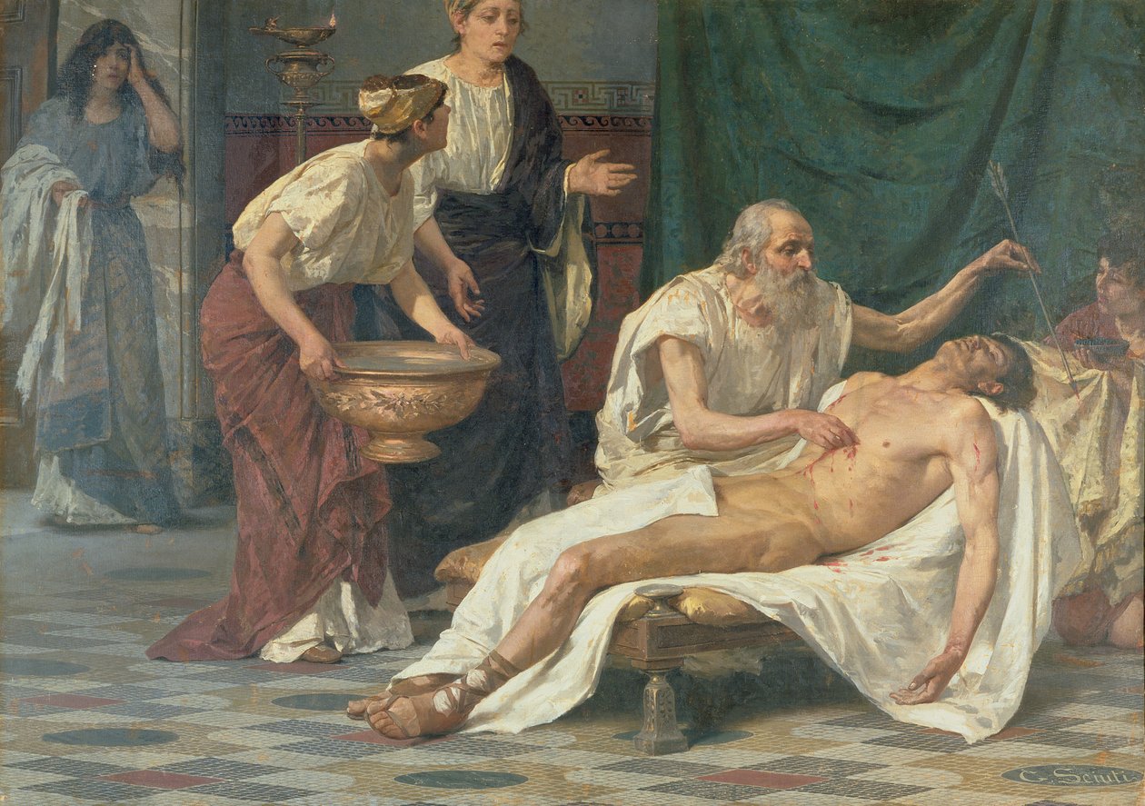 Sankt Sebastian af Giuseppe Sciuti