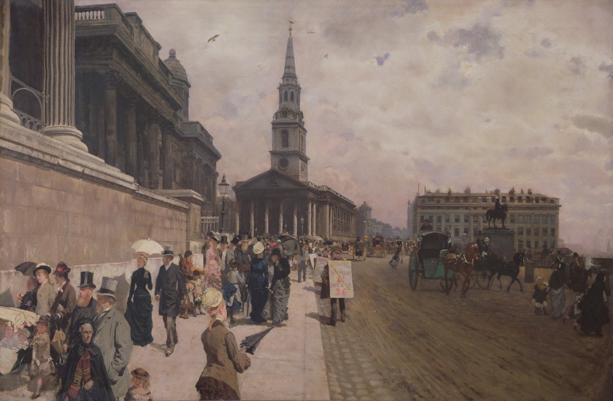 National Gallery, London af Giuseppe de Nittis