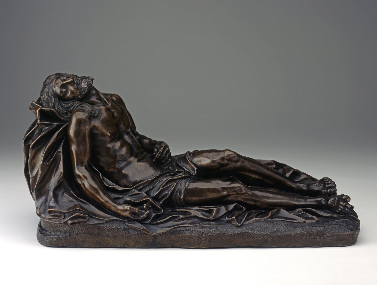 Afsatte Kristus, ca. 1670-1680 (bronze) af Giuseppe (attr.to) Mazzolini