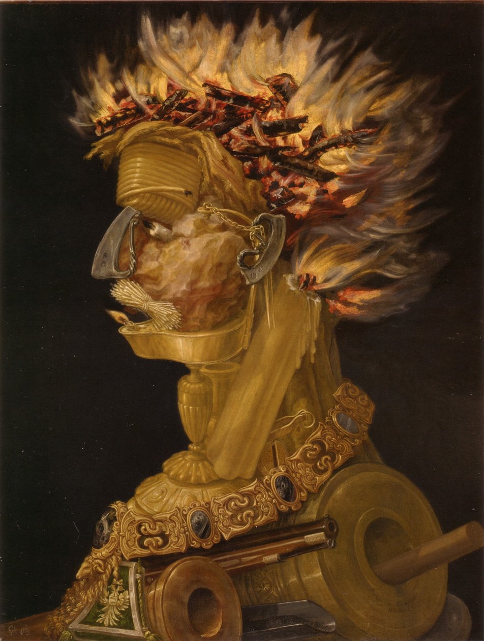 Tysk: Feuer Fire af Giuseppe Arcimboldo