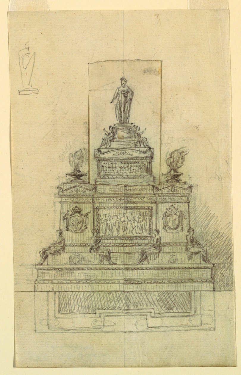 Design til et monument af Giuseppe Barberi