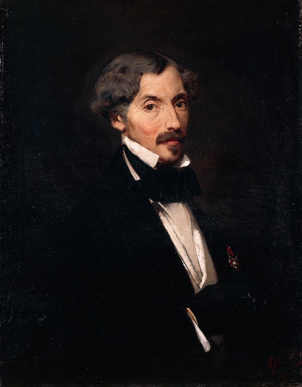 Portræt af Andrea Maffei (Molina Ledro af Giuseppe Bertini