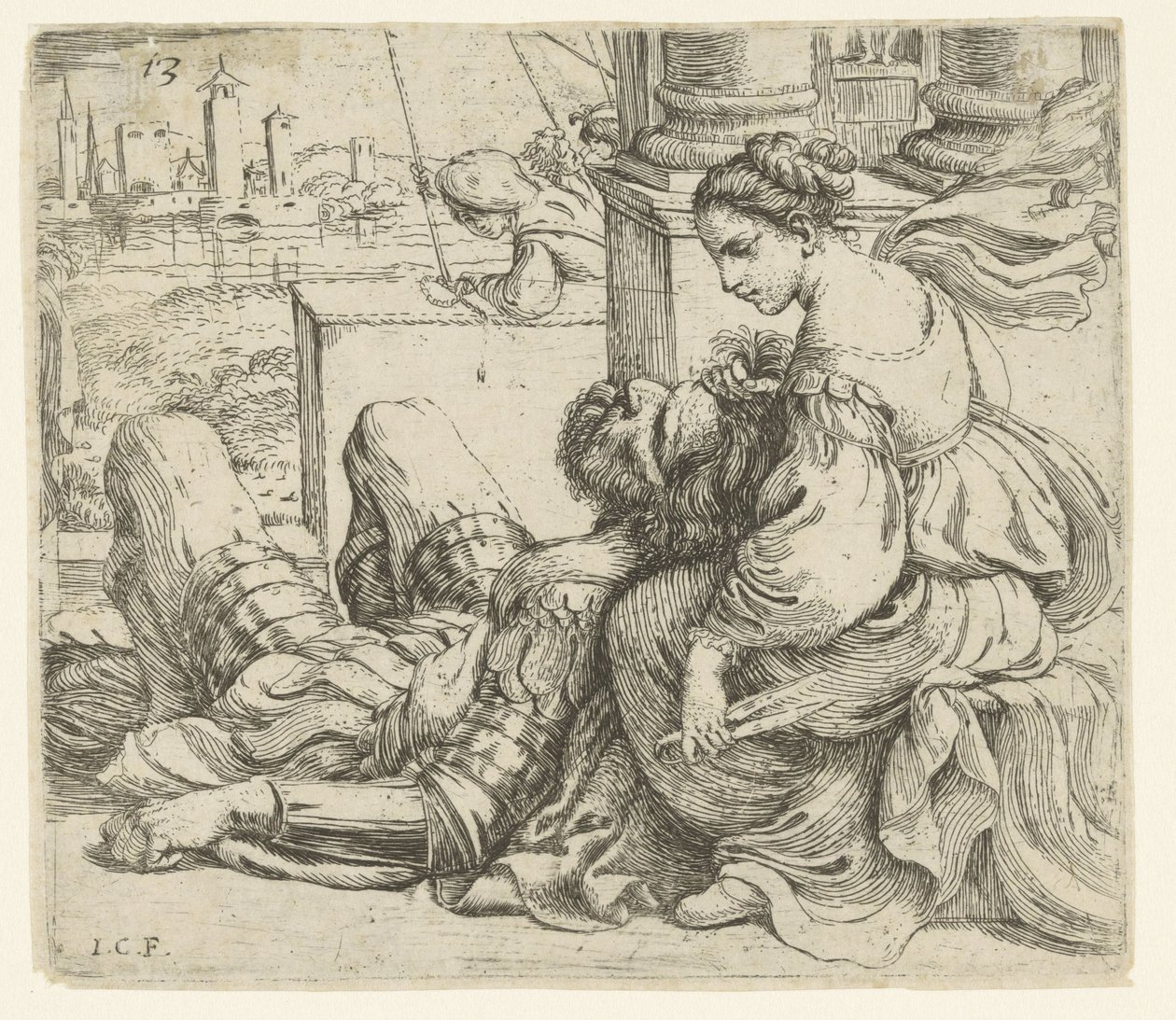 Samson og Delila af Giuseppe Caletti