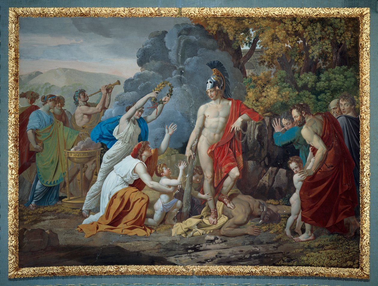 Theseus and the Minotaur, af Giuseppe Cammarano af Giuseppe Cammarano