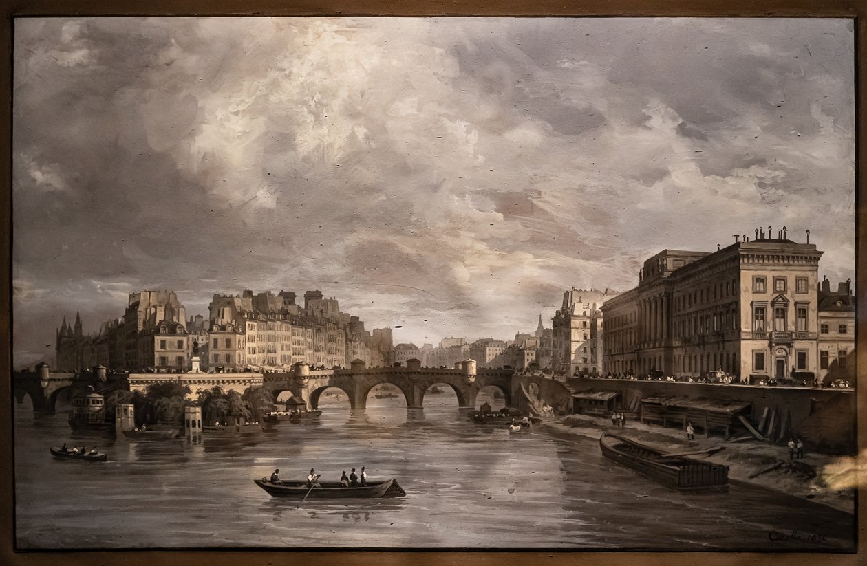 Udsigt over Pont Neuf af Giuseppe Canella