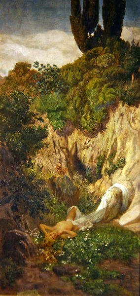 Nymfe, 1890 (tempera ombord) af Giuseppe Cellini