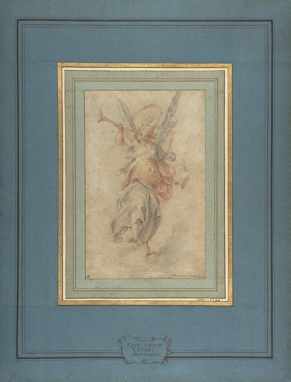 Allegorisk berømmelsesfigur, ca. 1590. af Giuseppe Cesari