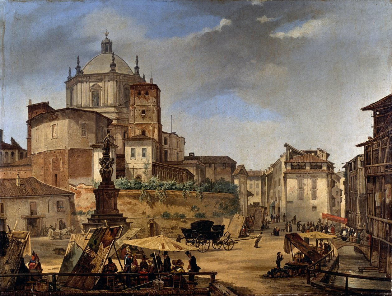 St Lawrence kirken i Milano af Giuseppe Elena