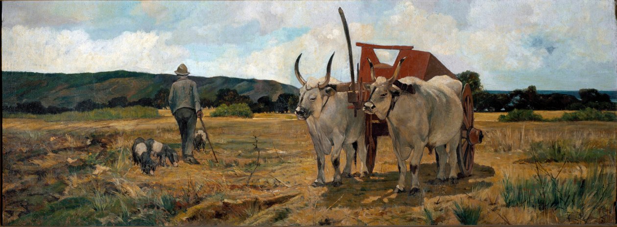 Landskab i Maremma (olie på lærred af Giuseppe Fattori