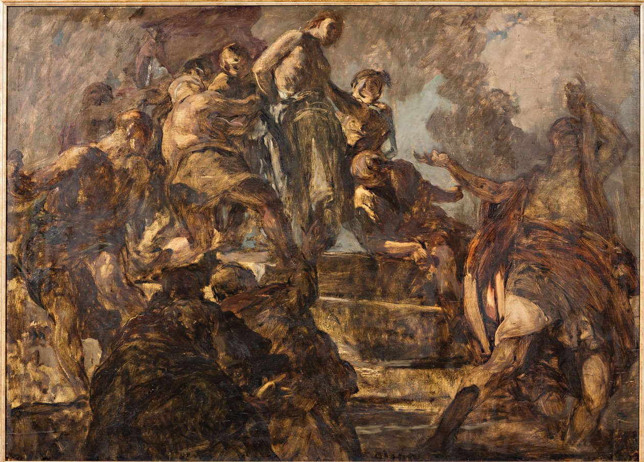 Cristo deriso (olie på krydsfiner) af Giuseppe Graziosi