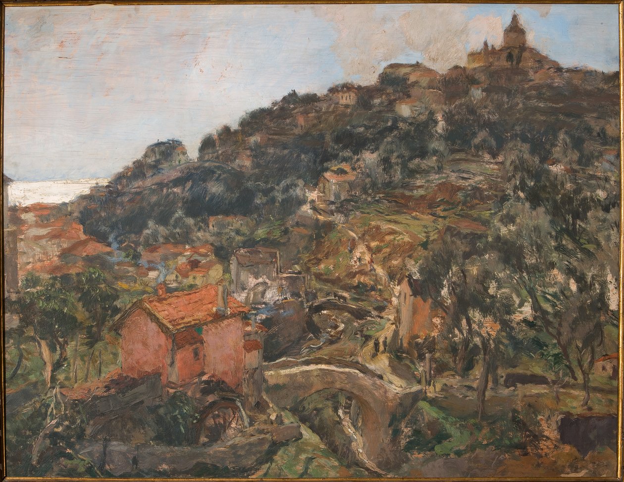 Sanremo (olie på krydsfiner) af Giuseppe Graziosi