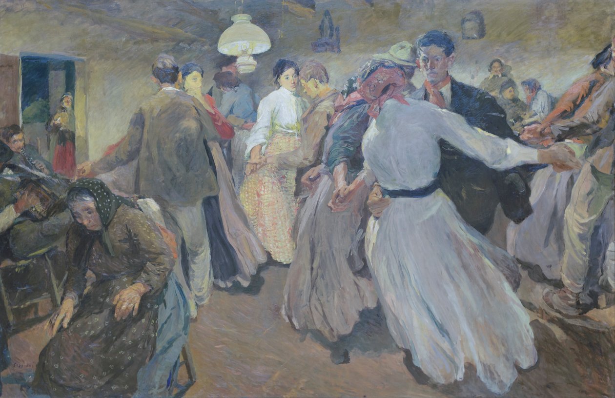 Landsbyens dans af Giuseppe Graziosi