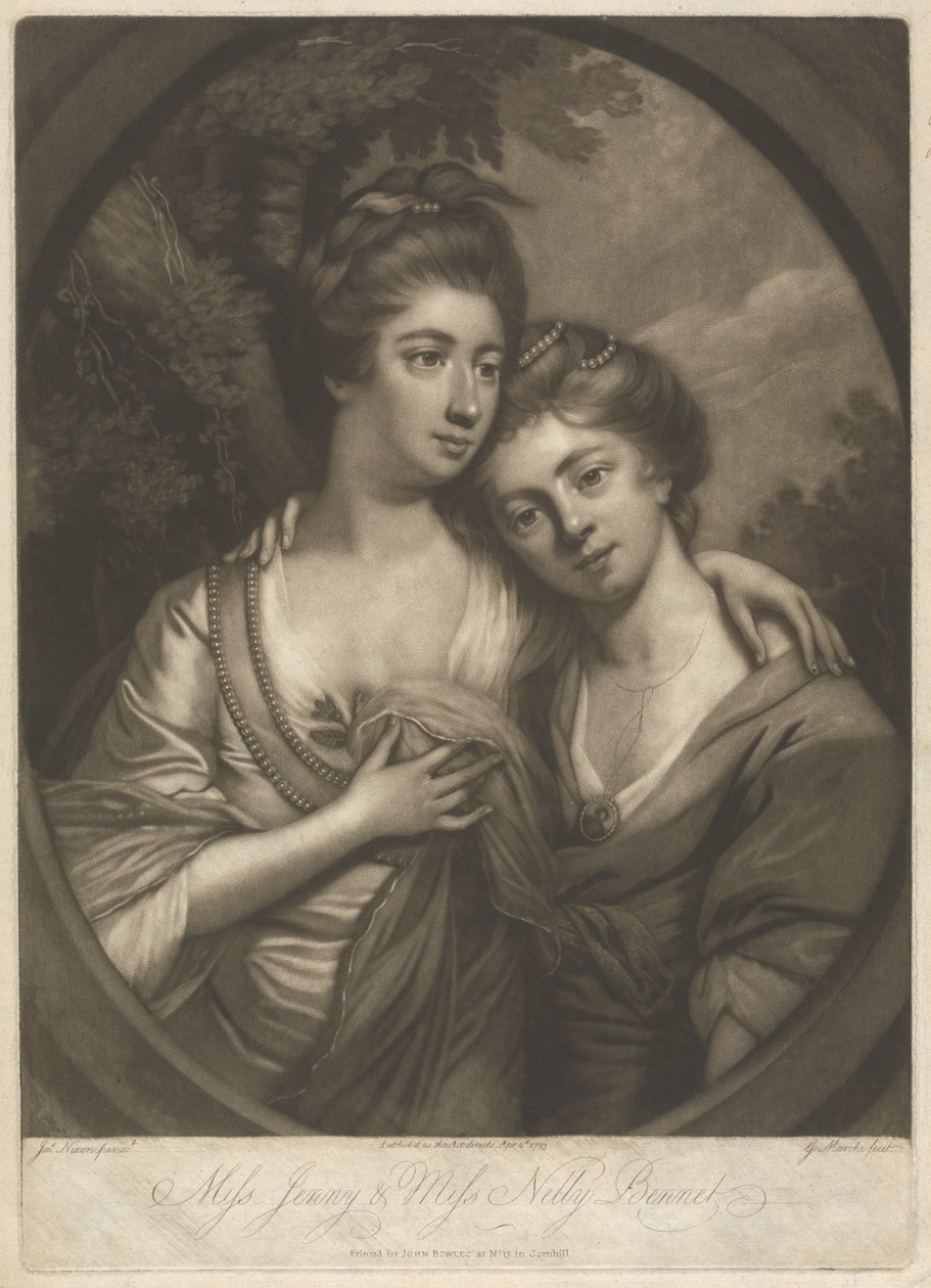 Miss Jenny & Miss Nelly Bennet af Giuseppe Marchi
