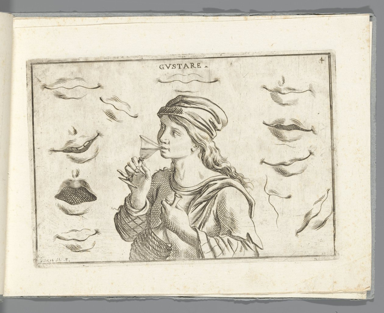 Smag Gustare (titel på objekt) af Giuseppe Maria Mitelli
