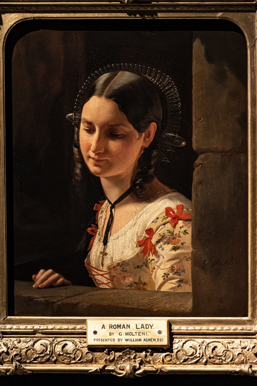 Buste af kvinden, Lucia af de forlovede af Giuseppe Molteni