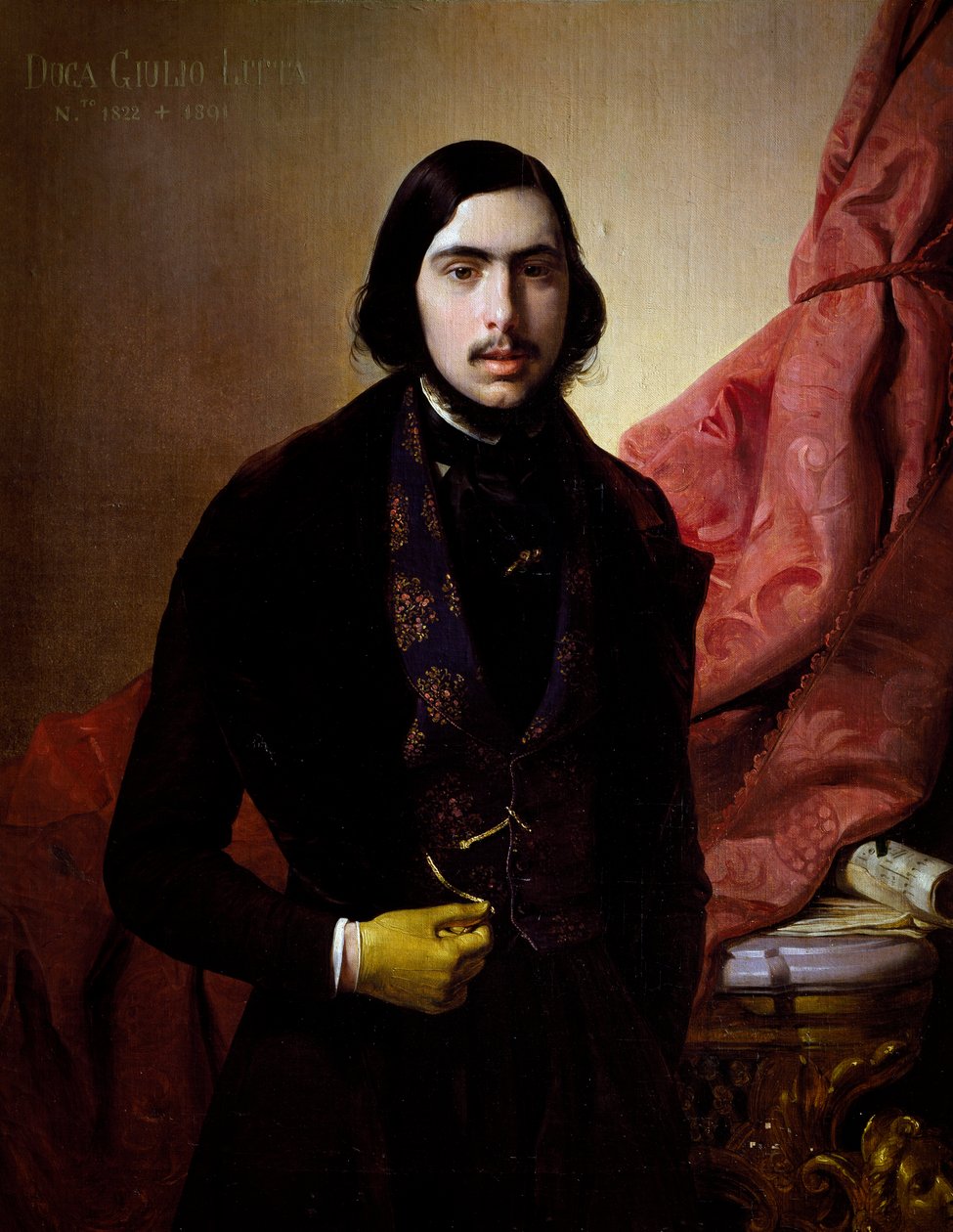 Portræt af Giulio Litta (Milano af Giuseppe Molteni