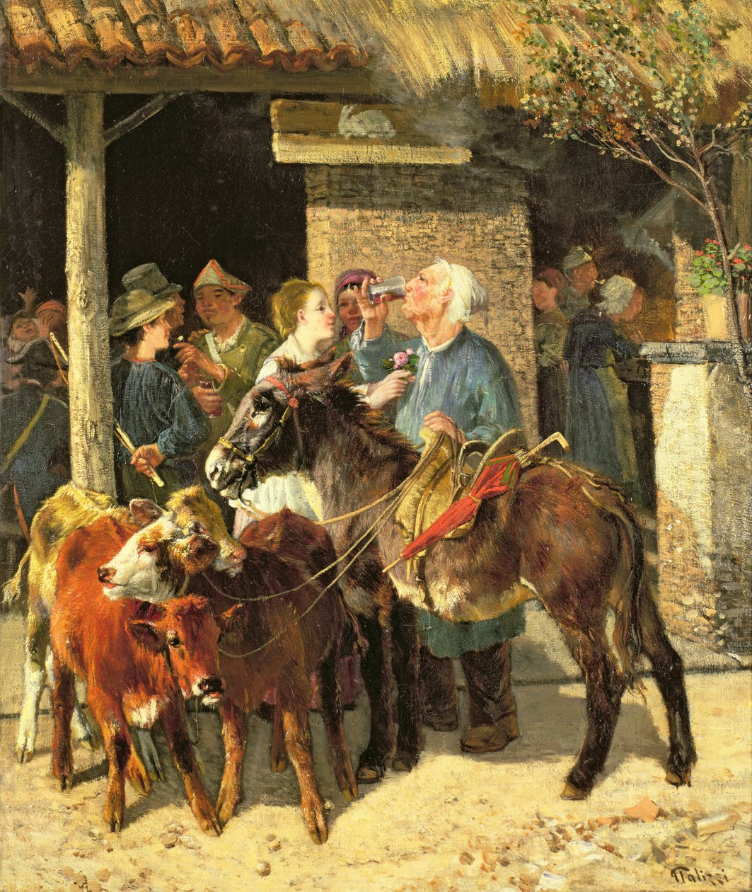 Kalvehandleren af Giuseppe Palizzi