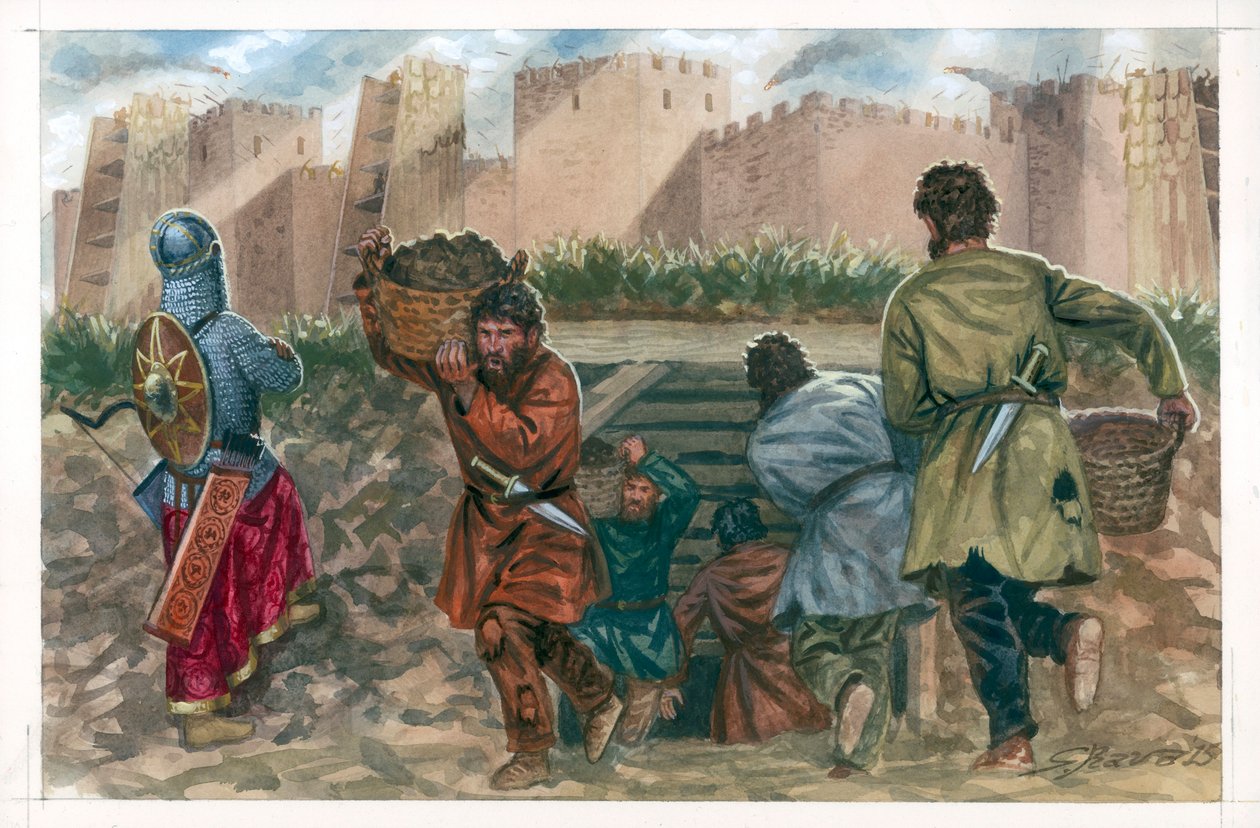 Slaget ved Dura Europos af Giuseppe Rava