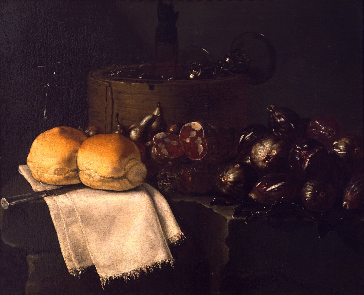 Indvendigt køkken, af Giuseppe Recco (1634-1695) af Giuseppe Recco