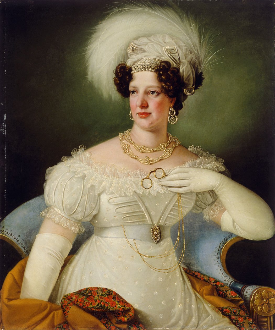 Portræt af grevinde Cecilia af Auersperg af Giuseppe Tominz