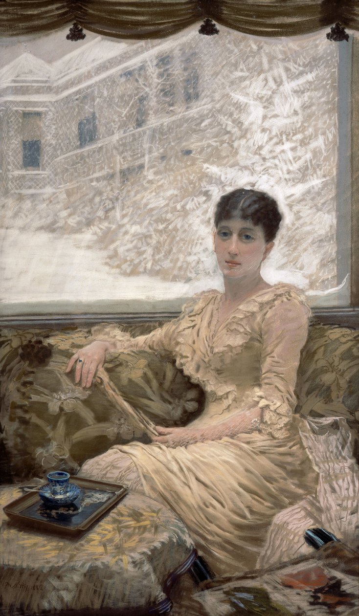 Vinterdag af Giuseppe de Nittis
