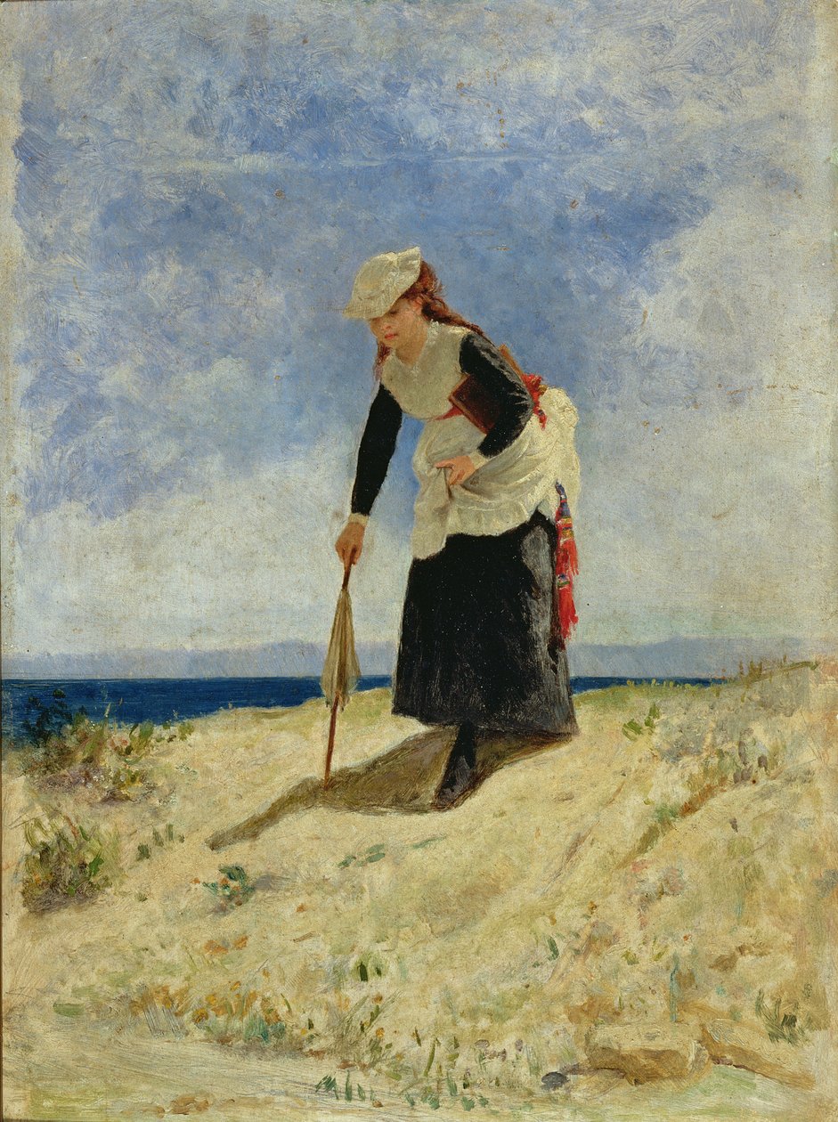 Kvinde på stranden af Giuseppe de Nittis