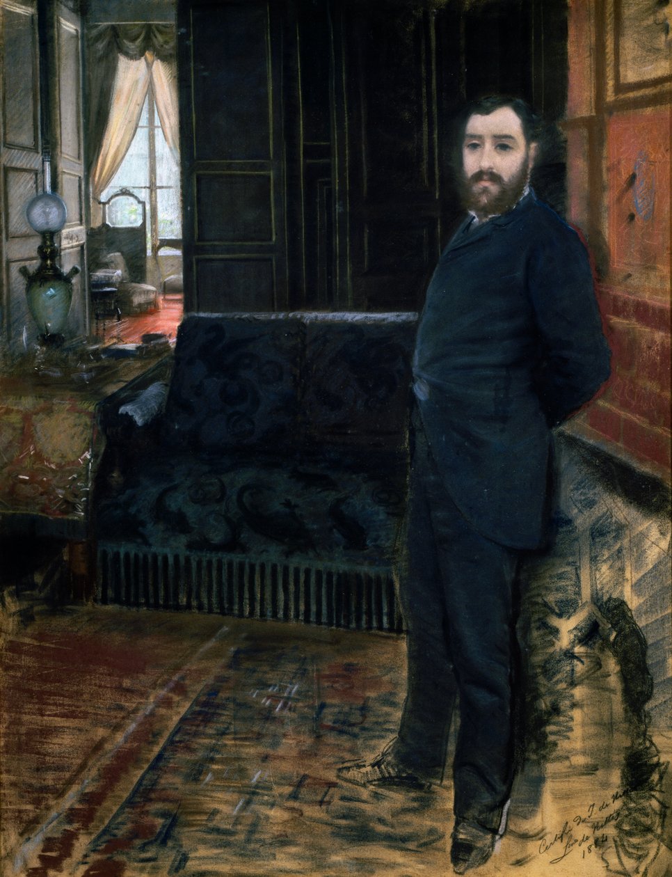Selvportræt af Giuseppe or Joseph de Nittis