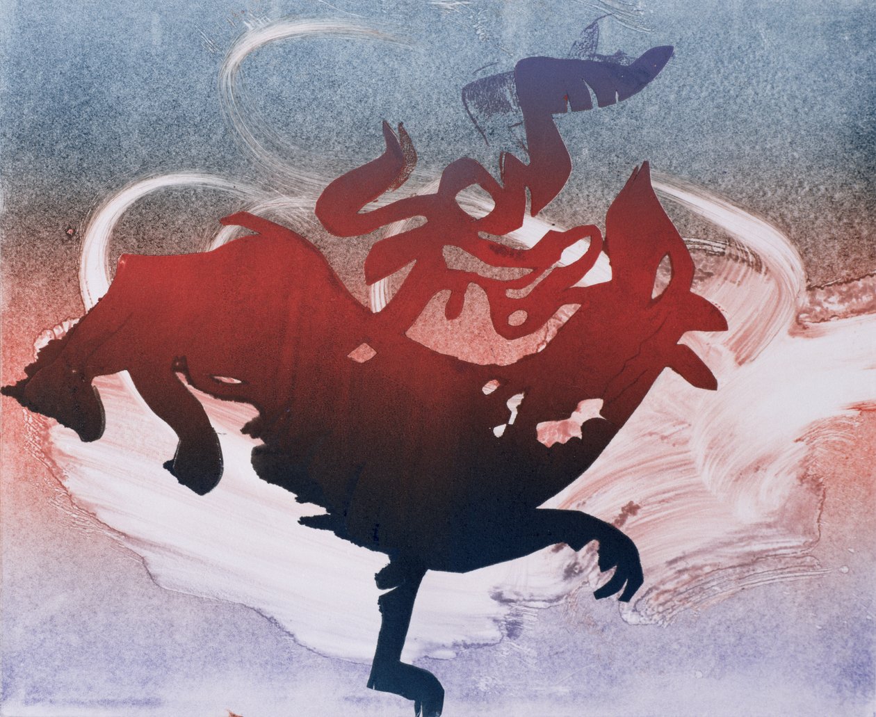 Maeshowe Dragon, 1995 (monotype) af Gloria Wallington