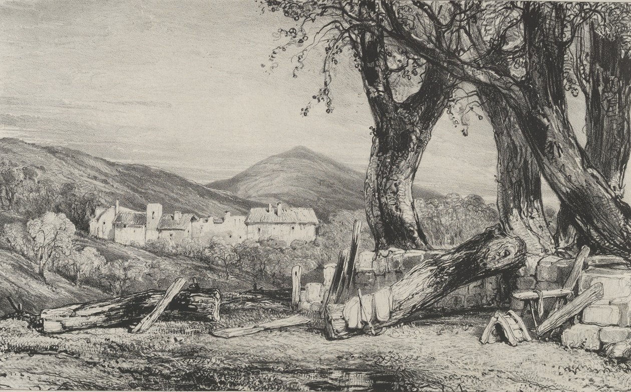 Royat-kløften, 1831. af Godefroy Engelmann