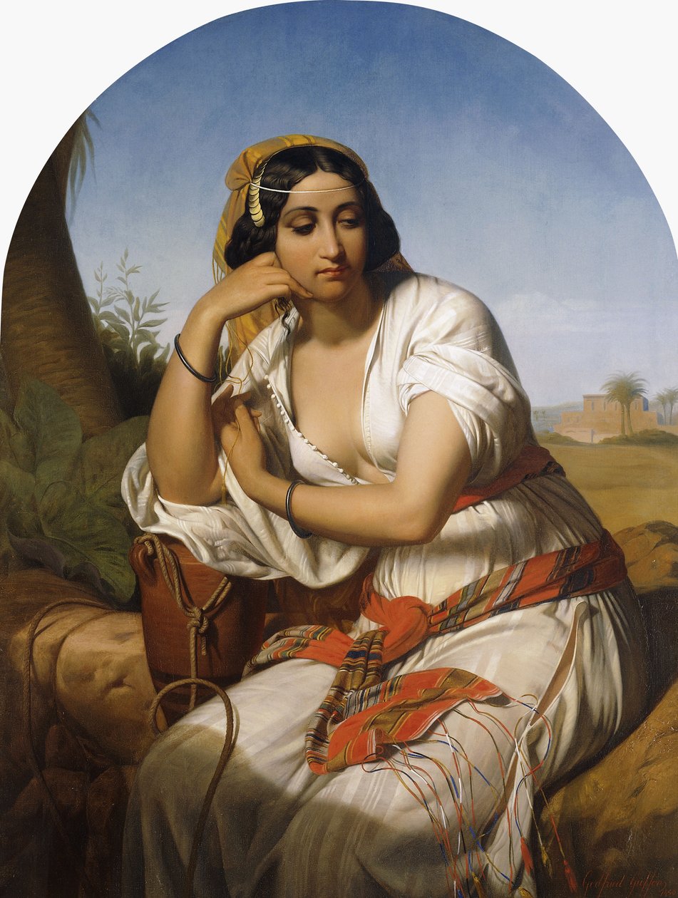 En beduinsk kvinde, 1848 af Godfried Guffens