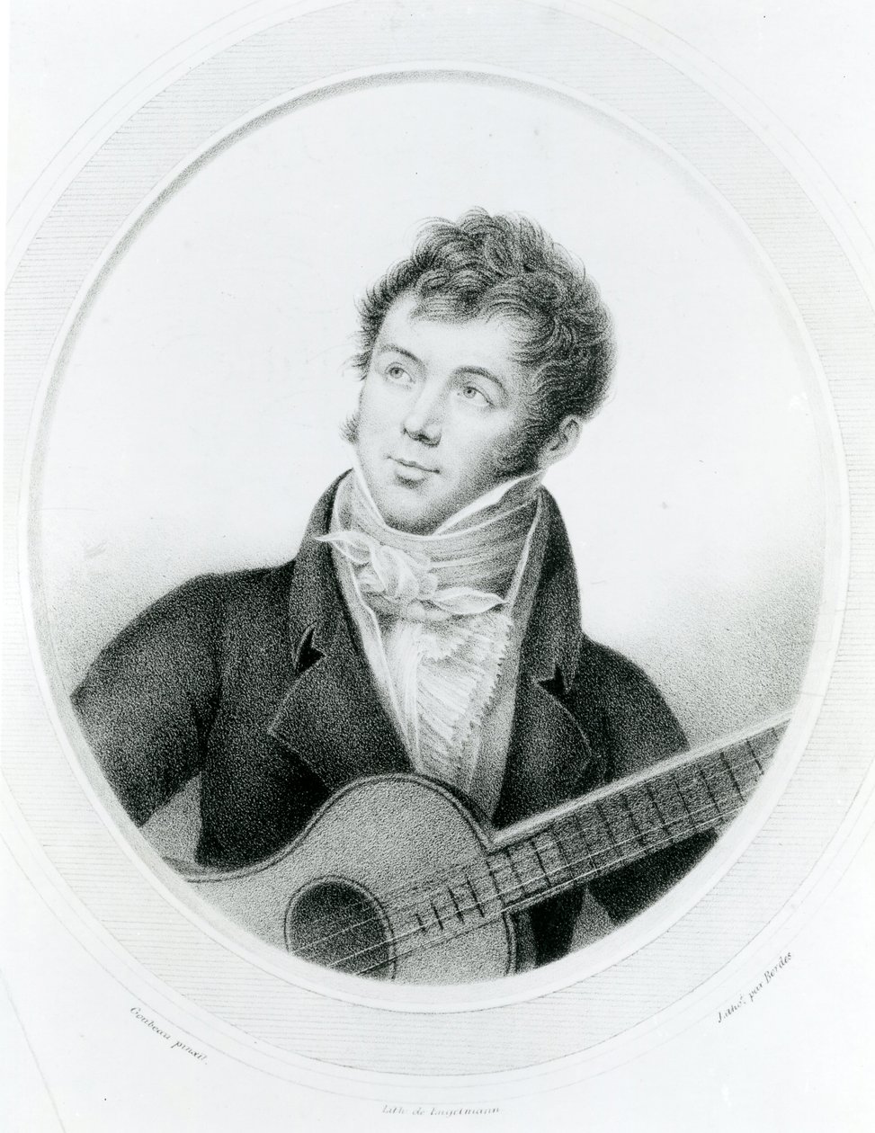 Fernando Sor (1778-1839) ca. 1825 (litografi) af Gottfried or Godefroy Engelmann