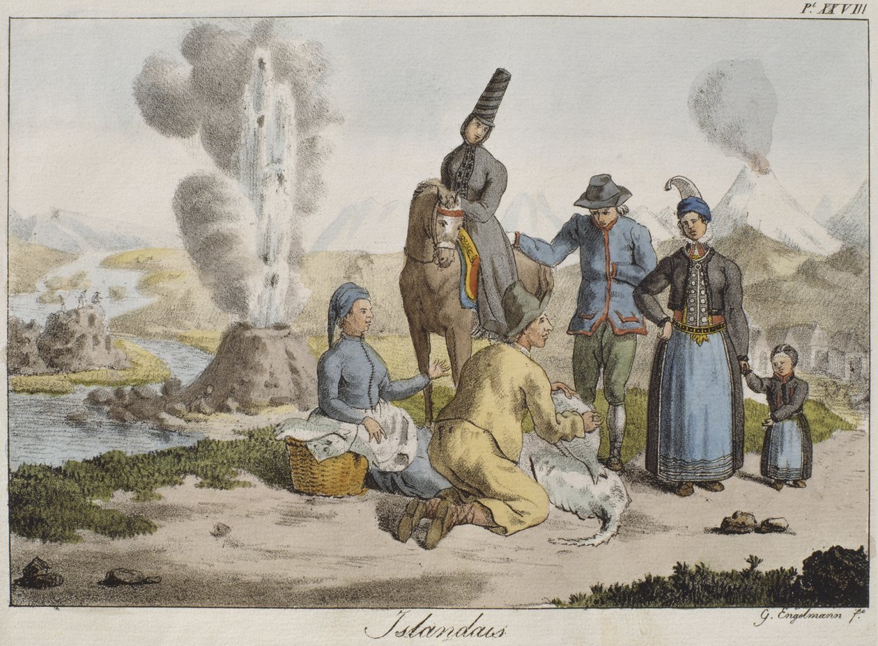 Islændinge af Gottfried or Godefroy Engelmann