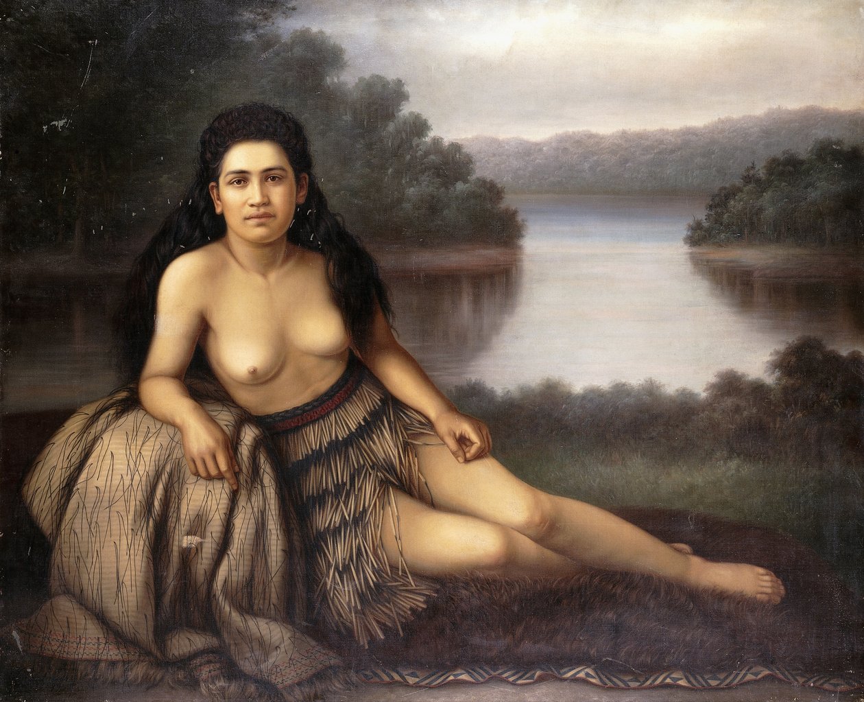 Hinemoa, 1899 af Gottfried Lindauer