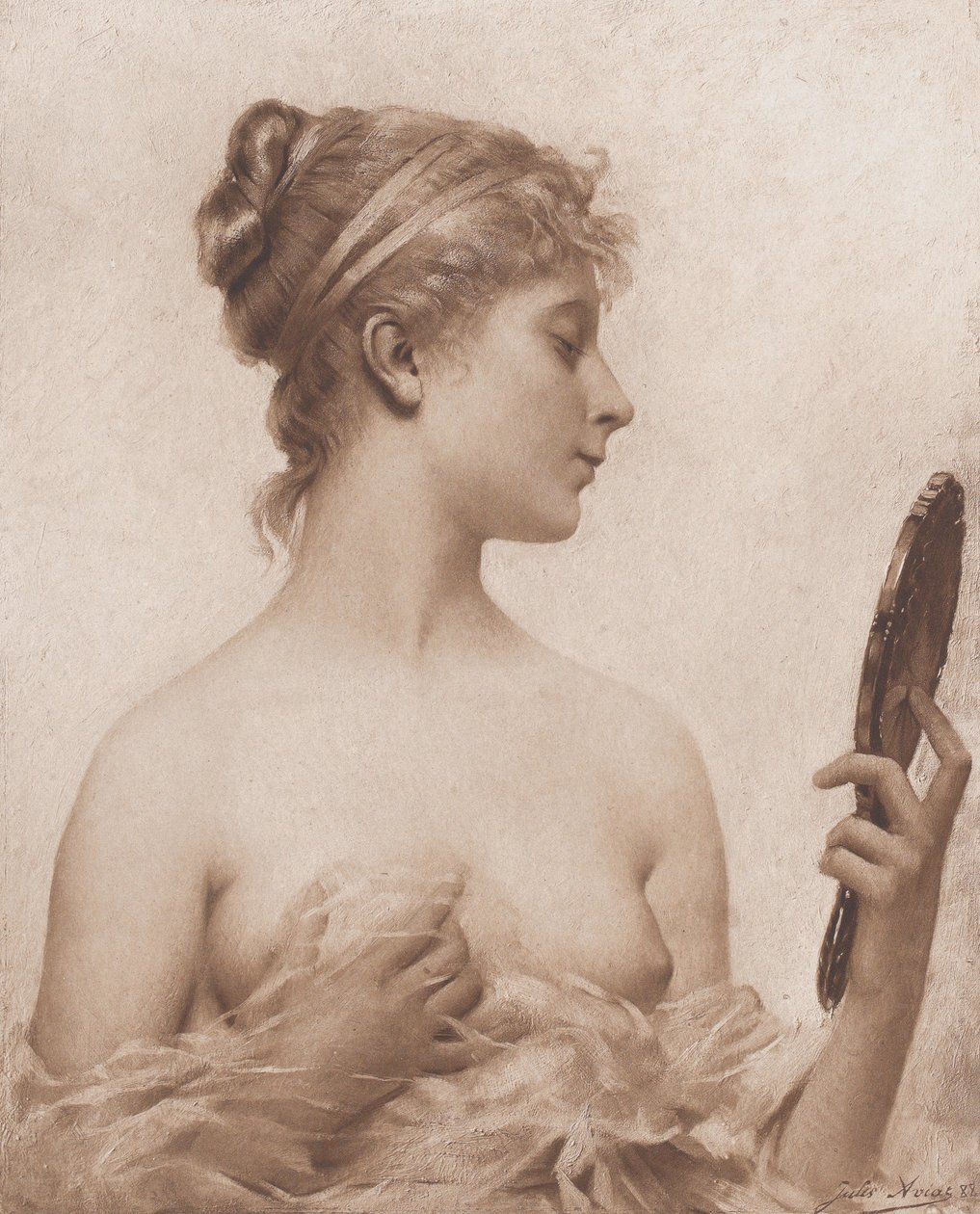Spejlet, 1890. af Goupil and Co