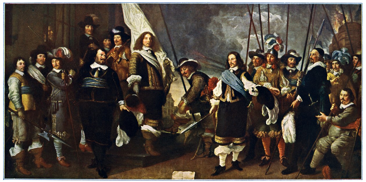 Fejring af den Westfalske Fred i Amsterdam af Govaert attr. to Flinck