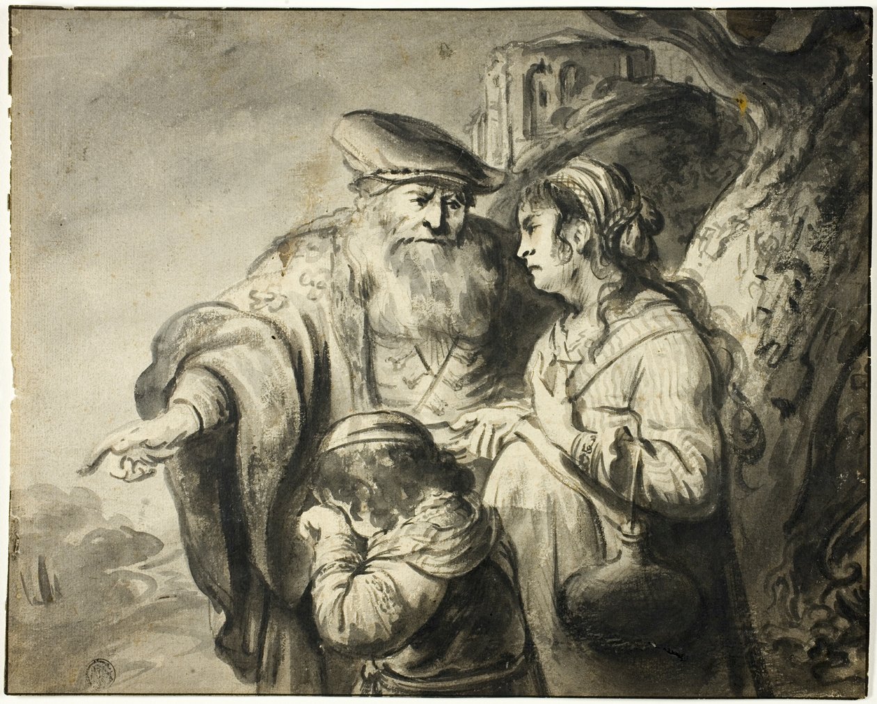 Udvisning af Hagar af Govaert Flinck