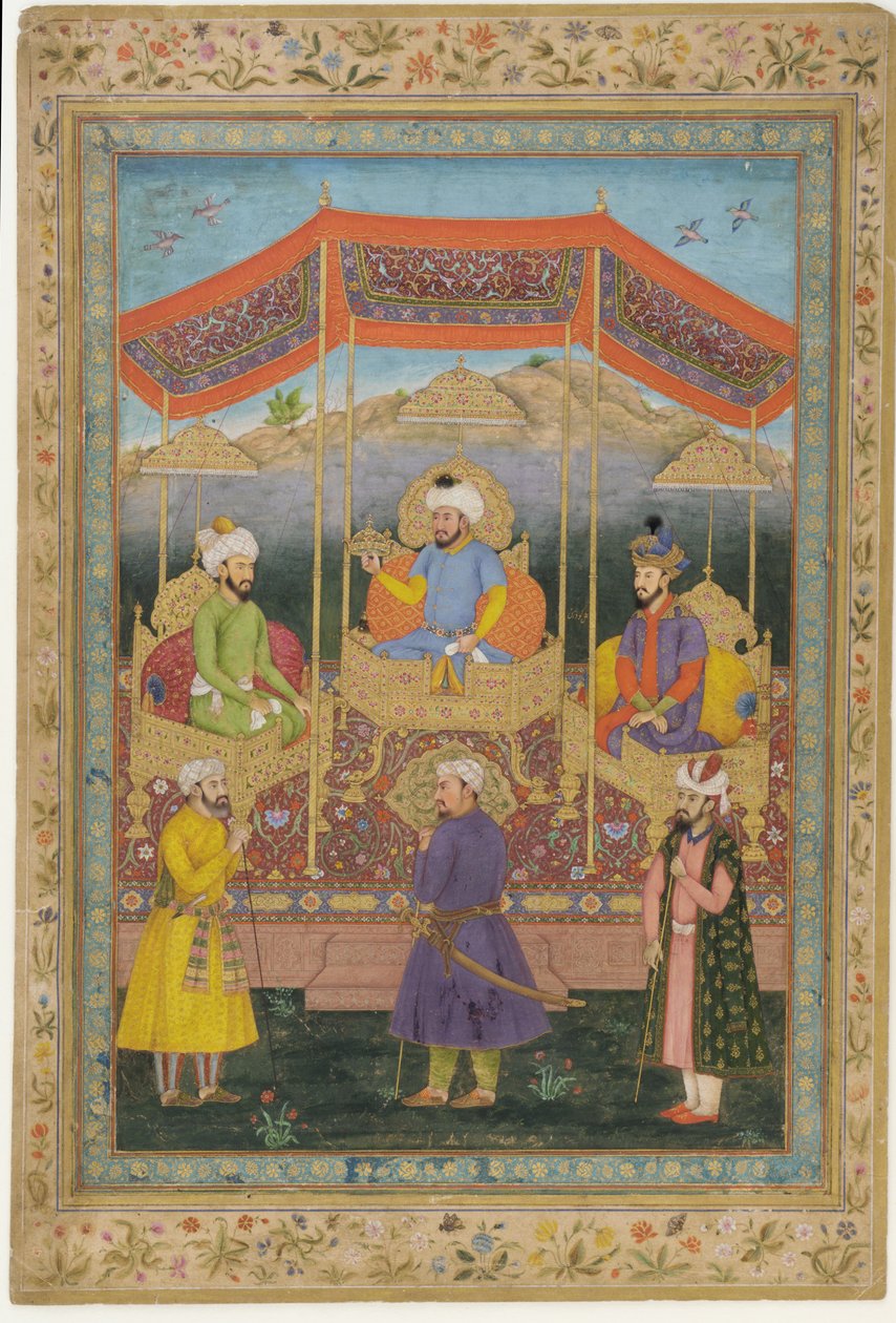 Forfædres gruppe af Mughal-herskere, 1700-tallet. af Govardhan
