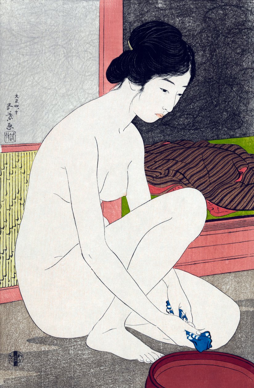 Woman After Bath by Goyo Hashiguchi af Goyo Hashiguchi