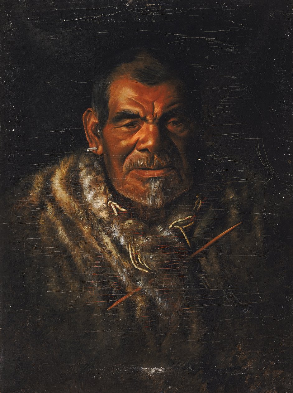 Kaptajn John Ab-ba-ba-pomo. af Grace Carpenter Hudson