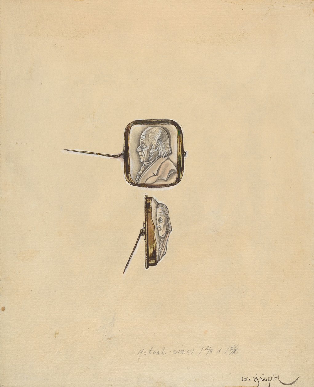 Cameo broche af Grace Halpin