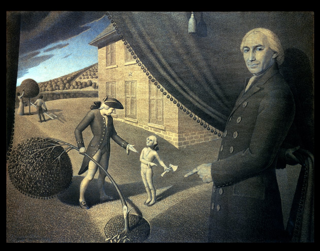 Parson Weems fabel af Grant Wood