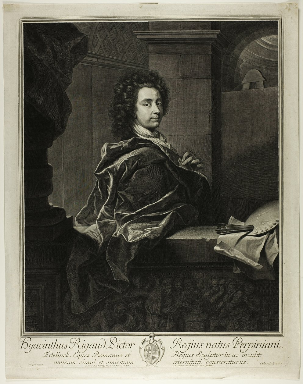 Hyacinthe Rigaud af Gérard Edelinck