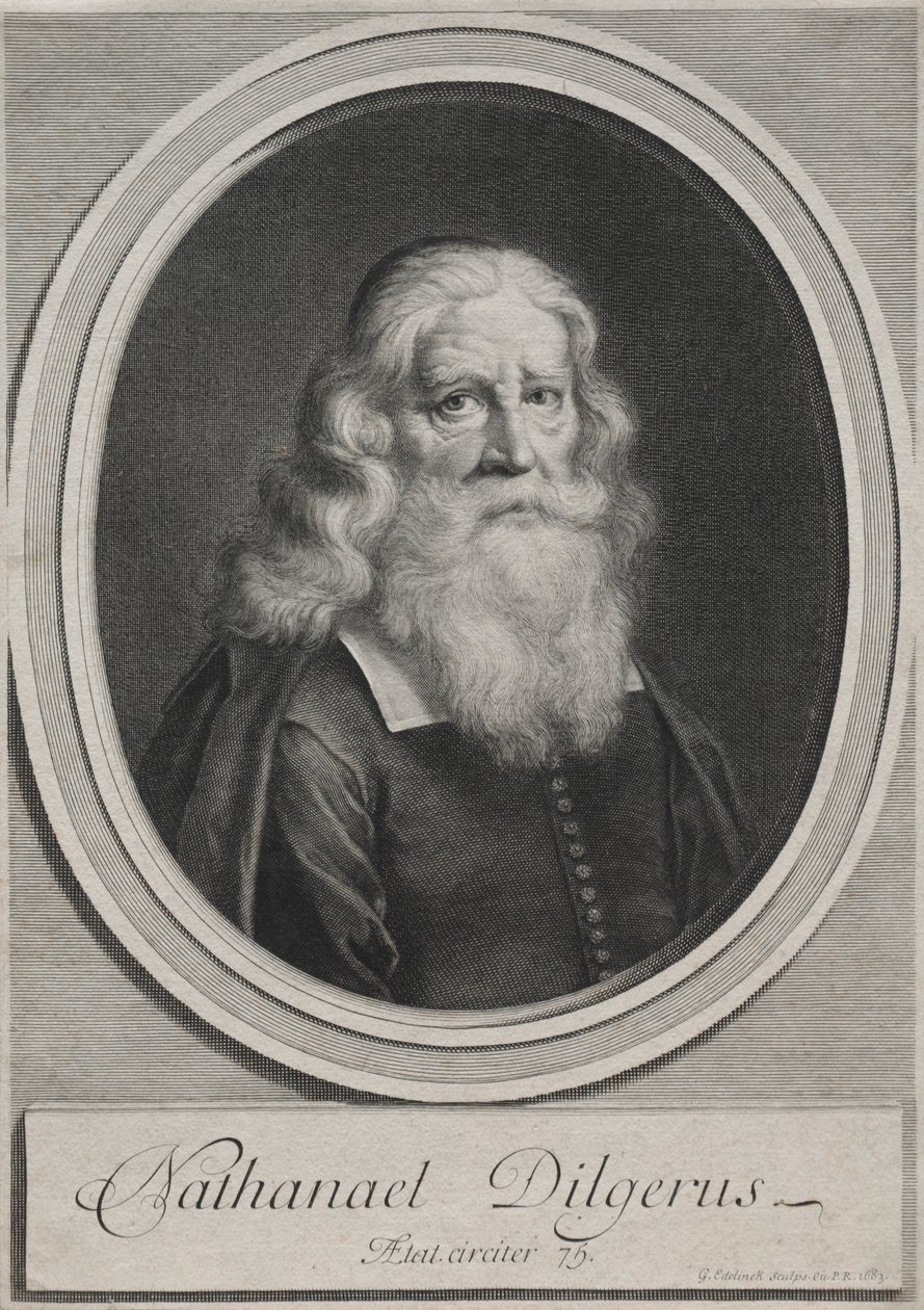 Nathanael Dilgerus, minister i Danzig, 1683. af Gérard Edelinck