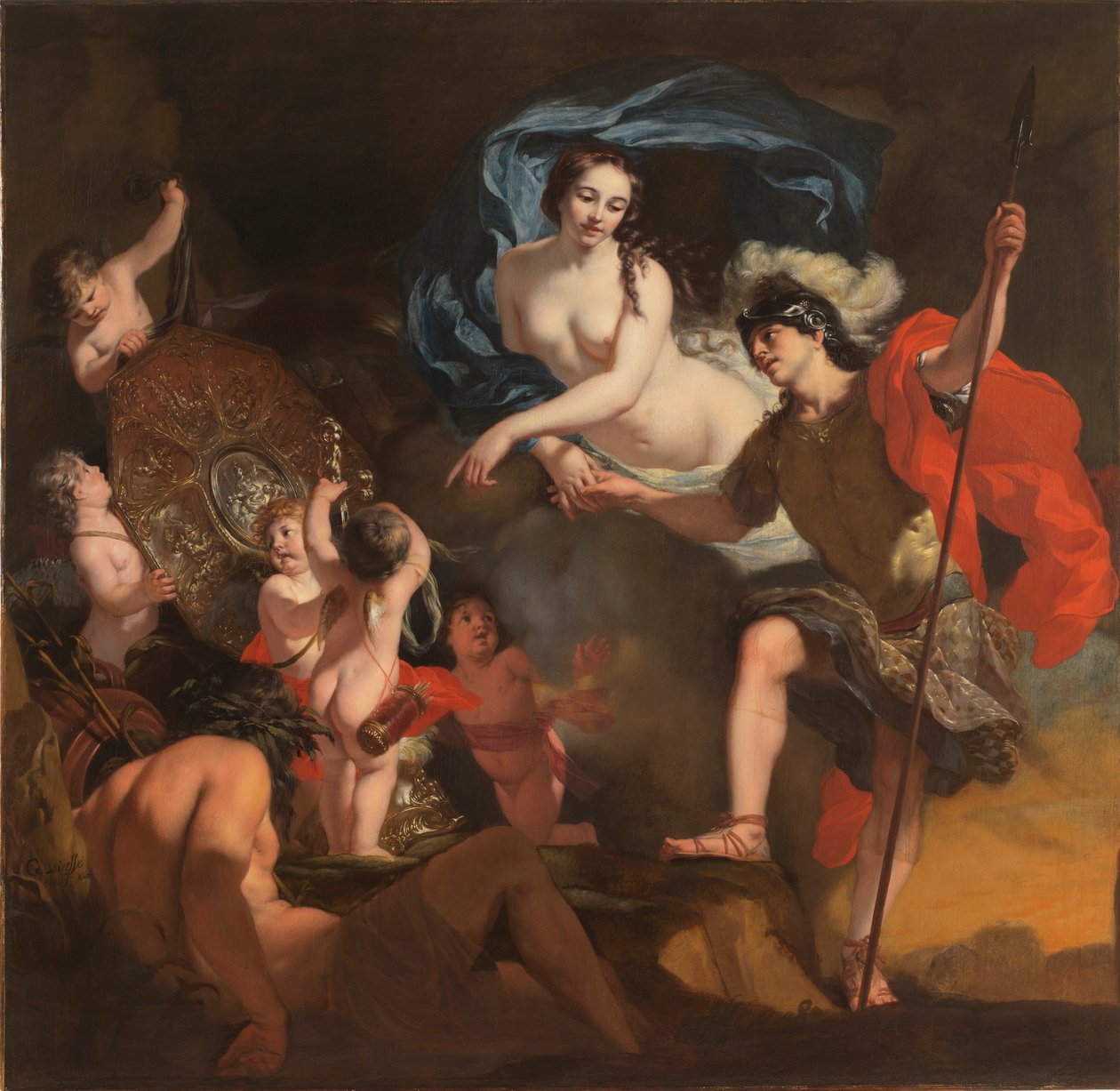 Venus præsenterer våben til Æneas, 1668. af Gerard de Lairesse