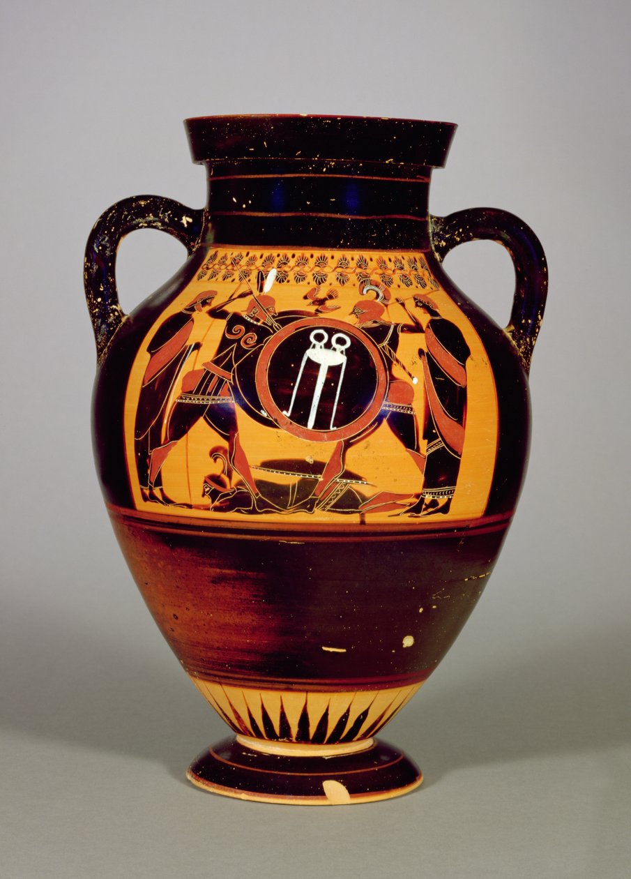 Belly Amphora forestiller Priamos og Achilleus, ca. 550 f.Kr. (keramik) (se også 288279, 293741 og 307550) af Greek