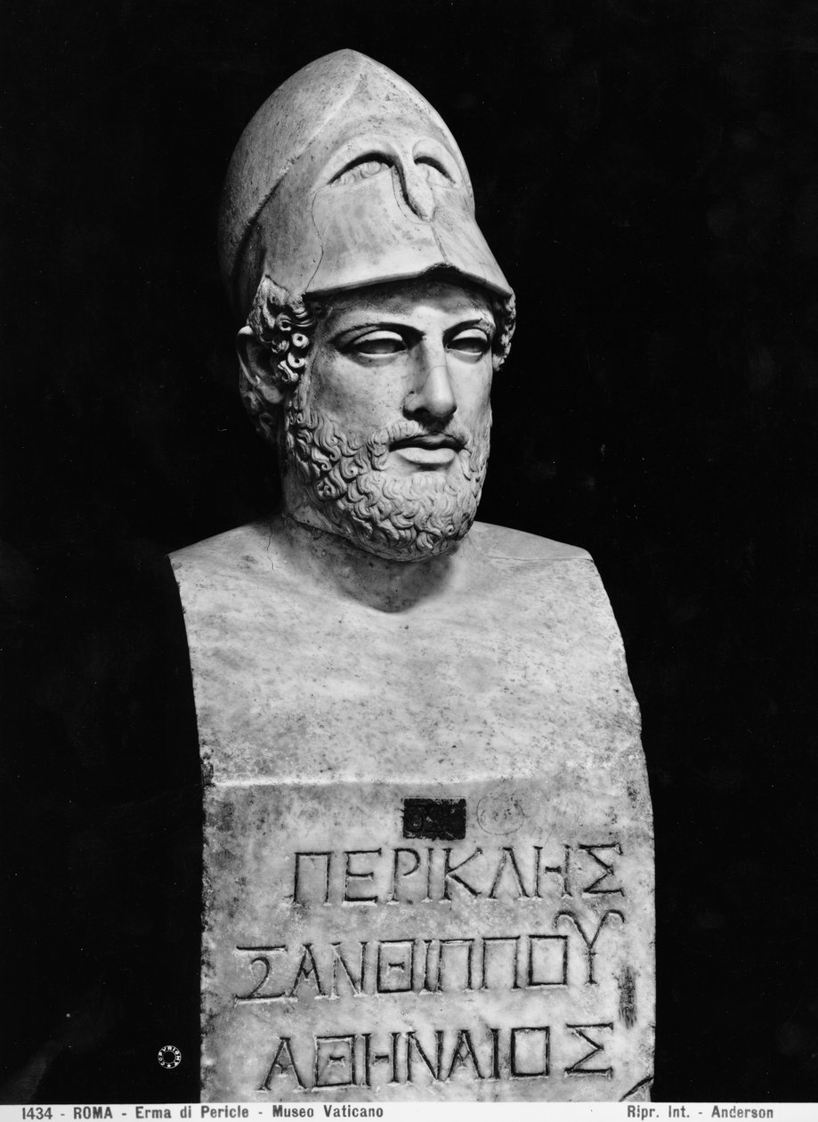 Buste af Perikles (ca. 490-429 f.Kr.) af Greek